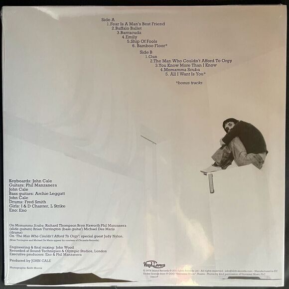 John Cale Fear NEW Vinyl Record LP Reissue Vinyl Lovers 2024 Velvet Underground - Picture 3 of 3